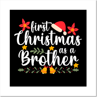 first christmas as a Brother Funny Xmas Christmas Posters and Art